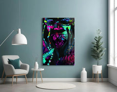 Neon Glances Glass Art - LUXARTDECO