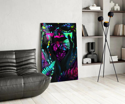 Neon Glances Glass Art - LUXARTDECO