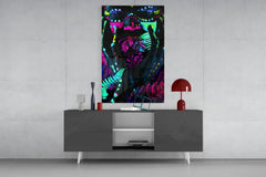 Neon Glances Glass Art - LUXARTDECO