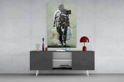 Space Market Glass Art - LUXARTDECO