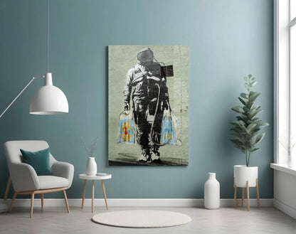 Space Market Glass Art - LUXARTDECO