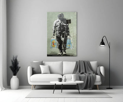 Space Market Glass Art - LUXARTDECO
