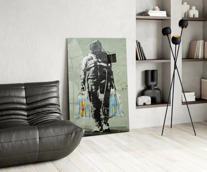 Space Market Glass Art - LUXARTDECO