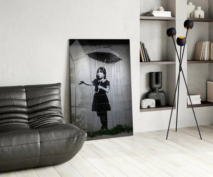 Escape from the Rain Glass Art - LUXARTDECO