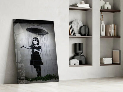Escape from the Rain Glass Art - LUXARTDECO