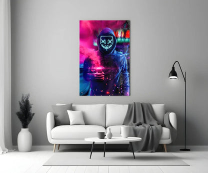 Neon Protest Glass Art - LUXARTDECO