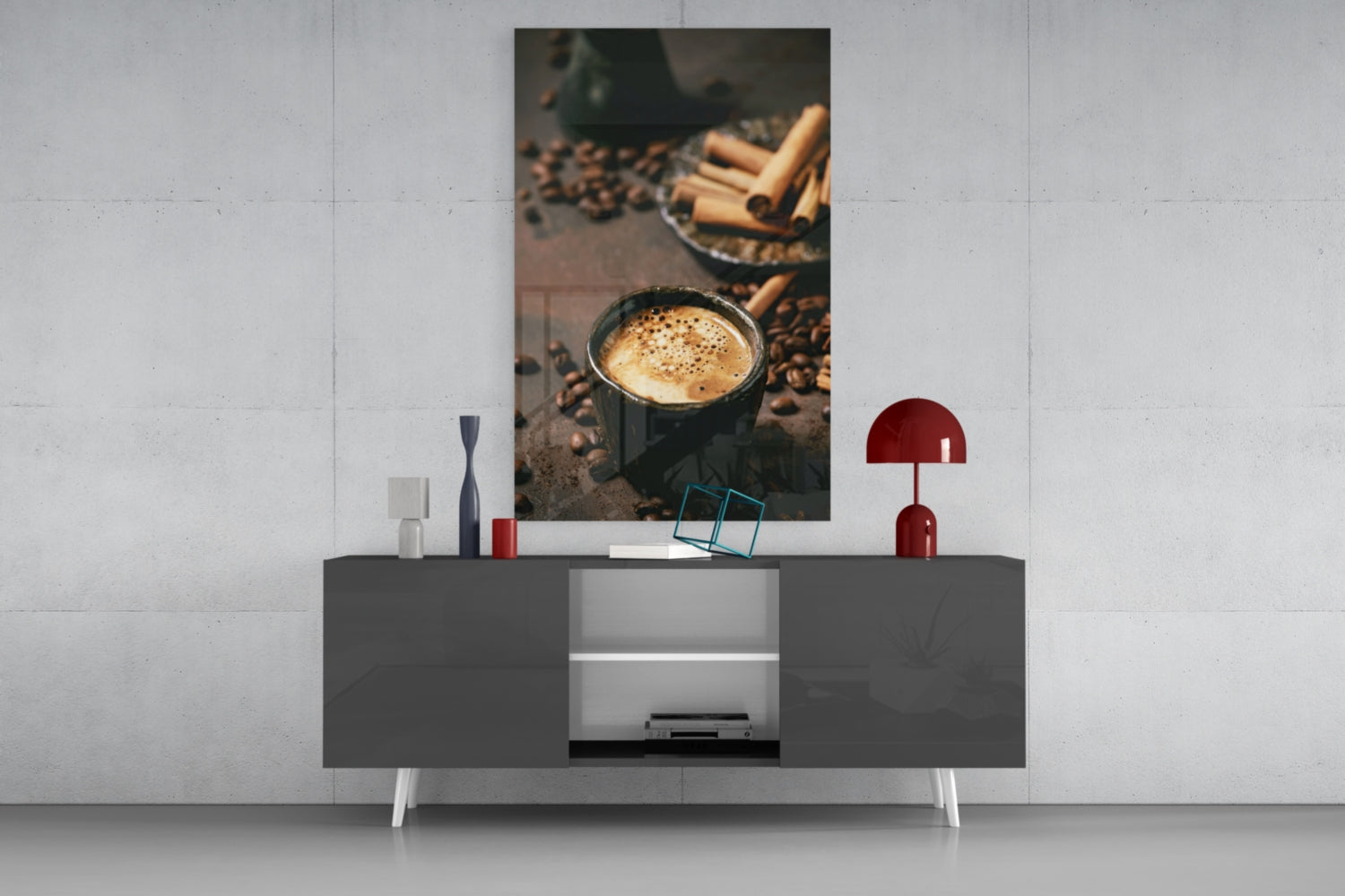 Cinnamon Coffee Glass Art