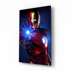 Iron Man Glass Art