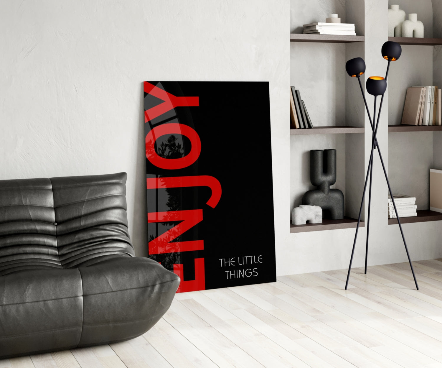 Enjoy The Little Things Glass Wall Art