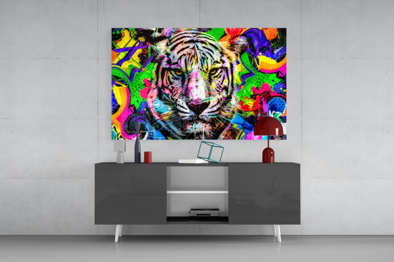 Eye of the Tiger Glass Wall Art