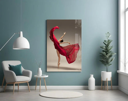 Ballerina Glass Wall Art - LUXARTDECO