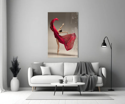 Ballerina Glass Wall Art - LUXARTDECO