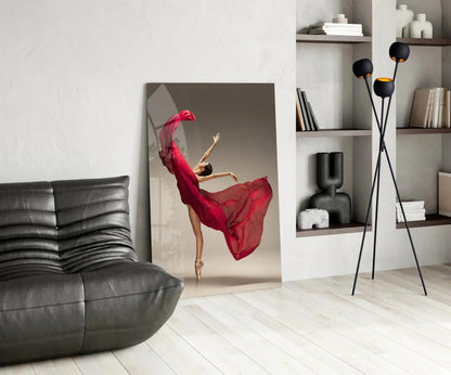Ballerina Glass Wall Art - LUXARTDECO