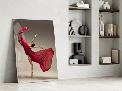 Ballerina Glass Wall Art - LUXARTDECO