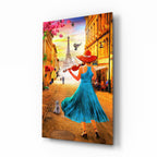 Eiffel and Music Glass Wall Art