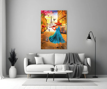 Eiffel and Music Glass Wall Art - LUXARTDECO