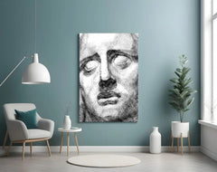 Sadness Glass Wall Art - LUXARTDECO