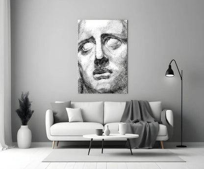Sadness Glass Wall Art - LUXARTDECO