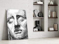 Sadness Glass Wall Art - LUXARTDECO