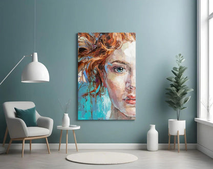 Woman Glass Wall Art - LUXARTDECO
