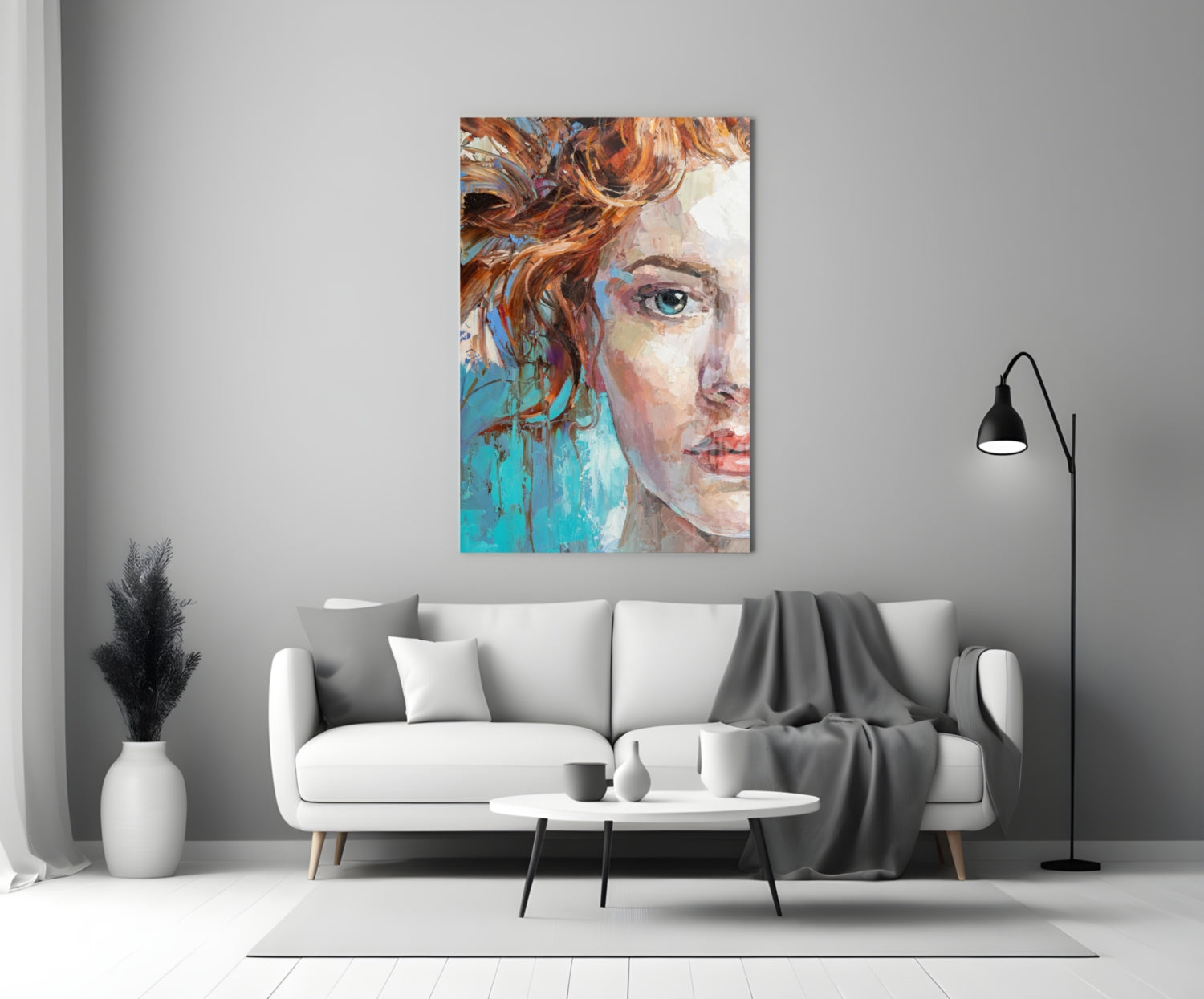 Woman  Glass Wall Art