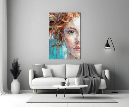 Woman Glass Wall Art - LUXARTDECO