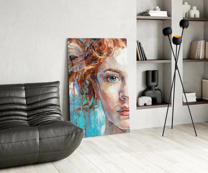 Woman Glass Wall Art - LUXARTDECO