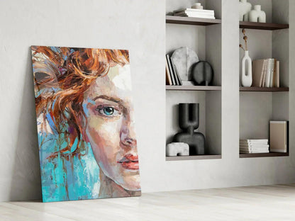 Woman Glass Wall Art - LUXARTDECO