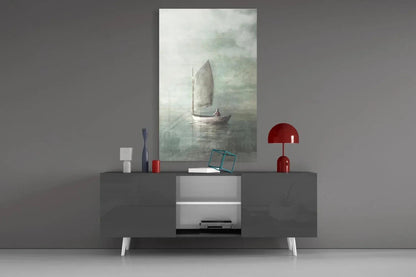 Loneliness Glass Wall Art - LUXARTDECO