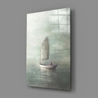 Loneliness Glass Wall Art - LUXARTDECO