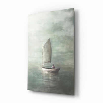 Loneliness Glass Wall Art - LUXARTDECO