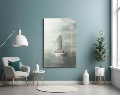 Loneliness Glass Wall Art - LUXARTDECO