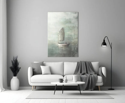 Loneliness Glass Wall Art - LUXARTDECO