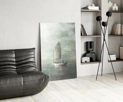Loneliness Glass Wall Art - LUXARTDECO