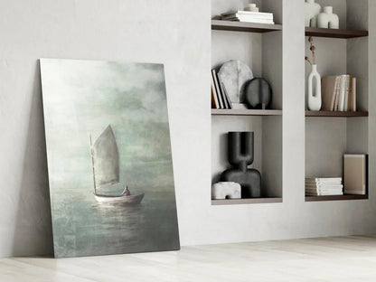 Loneliness Glass Wall Art - LUXARTDECO