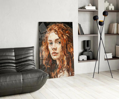 Woman Glass Wall Art - LUXARTDECO
