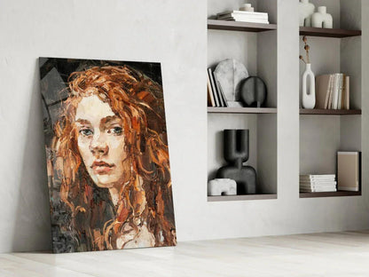 Woman Glass Wall Art - LUXARTDECO