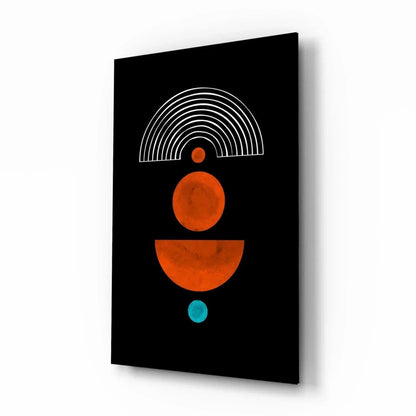 Dots Under the Rainbow Glass Wall Art - LUXARTDECO
