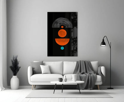Dots Under the Rainbow Glass Wall Art - LUXARTDECO