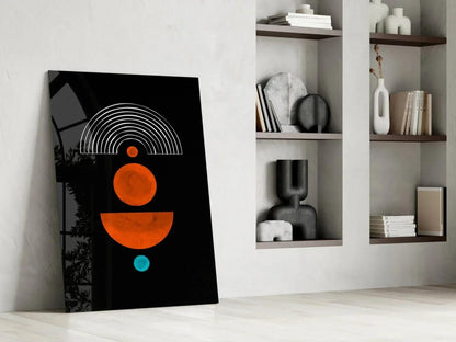 Dots Under the Rainbow Glass Wall Art - LUXARTDECO
