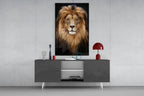 Lion Glass Wall Art - LUXARTDECO