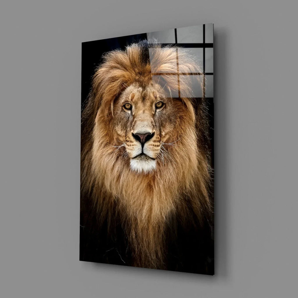 Lion Glass Wall Art - LUXARTDECO