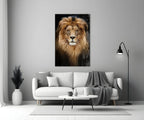 Lion Glass Wall Art - LUXARTDECO