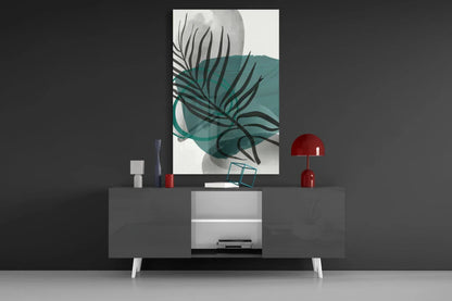 Autumn Green Glass Wall Art - LUXARTDECO