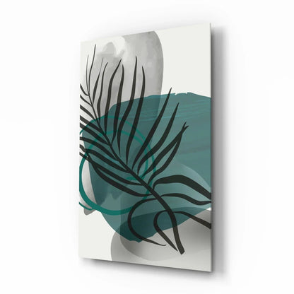 Autumn Green Glass Wall Art - LUXARTDECO