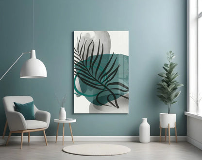 Autumn Green Glass Wall Art - LUXARTDECO