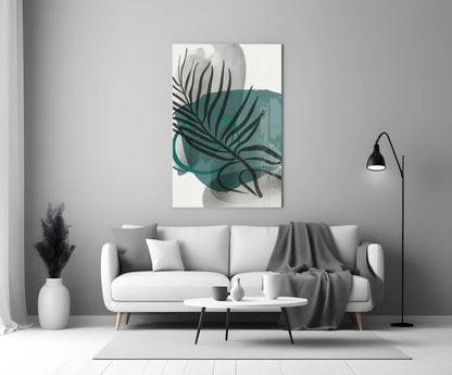 Autumn Green Glass Wall Art - LUXARTDECO