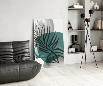 Autumn Green Glass Wall Art - LUXARTDECO