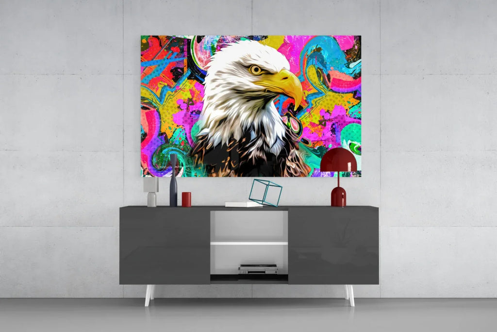 Eagle Eye Glass Wall Art - LUXARTDECO