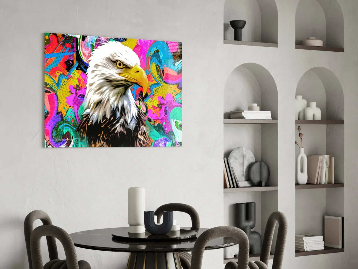 Eagle Eye Glass Wall Art - LUXARTDECO